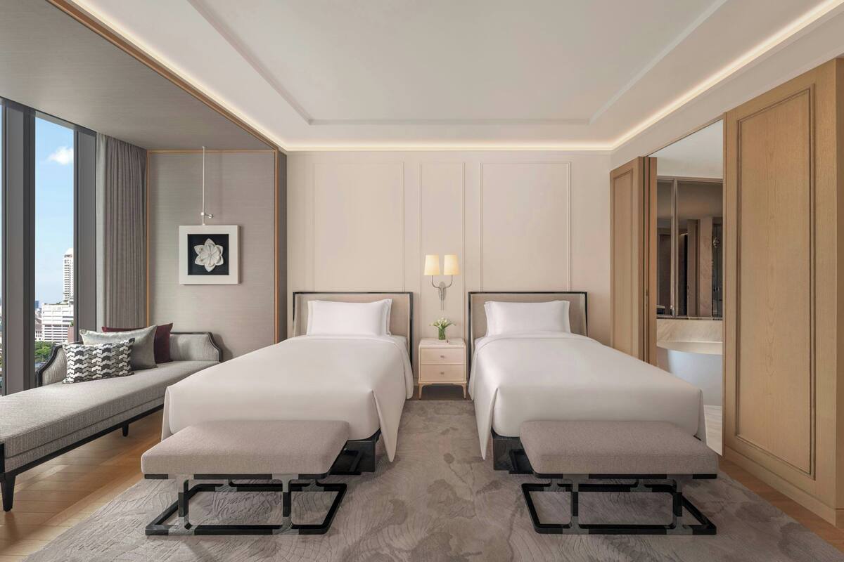 義大利 Frette 床單、高級寢具、舒適加層、免費迷你吧物品