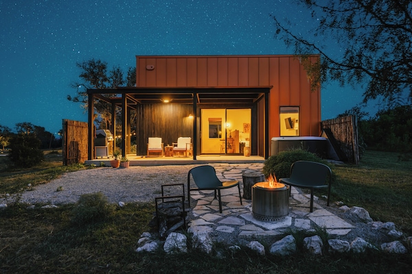 Cabaña romántica | 1 habitación, camas con pillow-top y decoración personalizada
