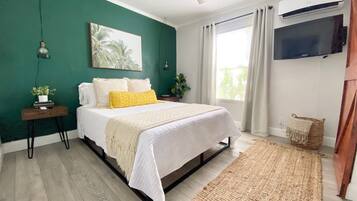 1 bedroom, iron/ironing board, travel crib, WiFi