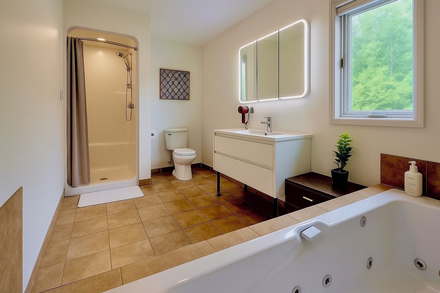 Executive huis, meerdere bedden | Badkamer | Pantoffels, handdoeken
