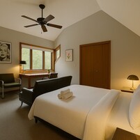 Escritorio, espacio para trabajar con laptop y wifi gratis 