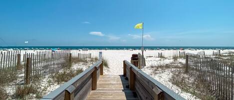 Accommodatie ligt op het strand