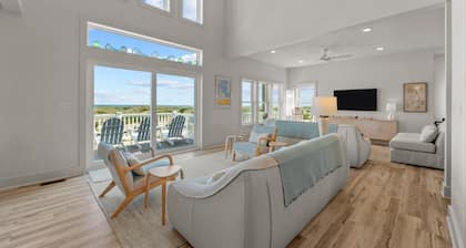 Oceanfront 7025 - The Cure: 5-Bedroom House in Salvo, NC with Private Pool