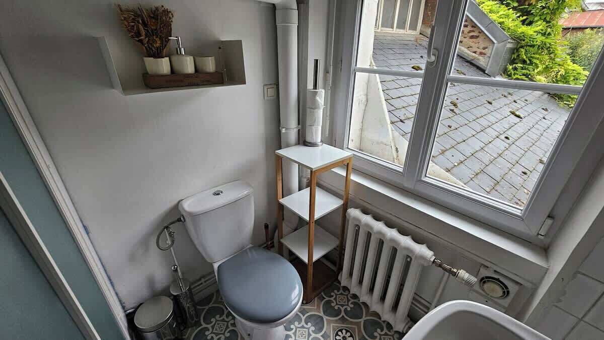Douche, sèche-cheveux, shampoing