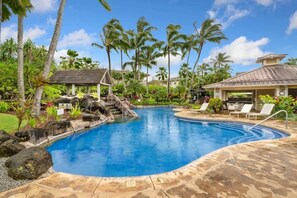 Pool - Premium 2BD, Bonus Rm, AC, Epic Pool and Spa (Princeville)