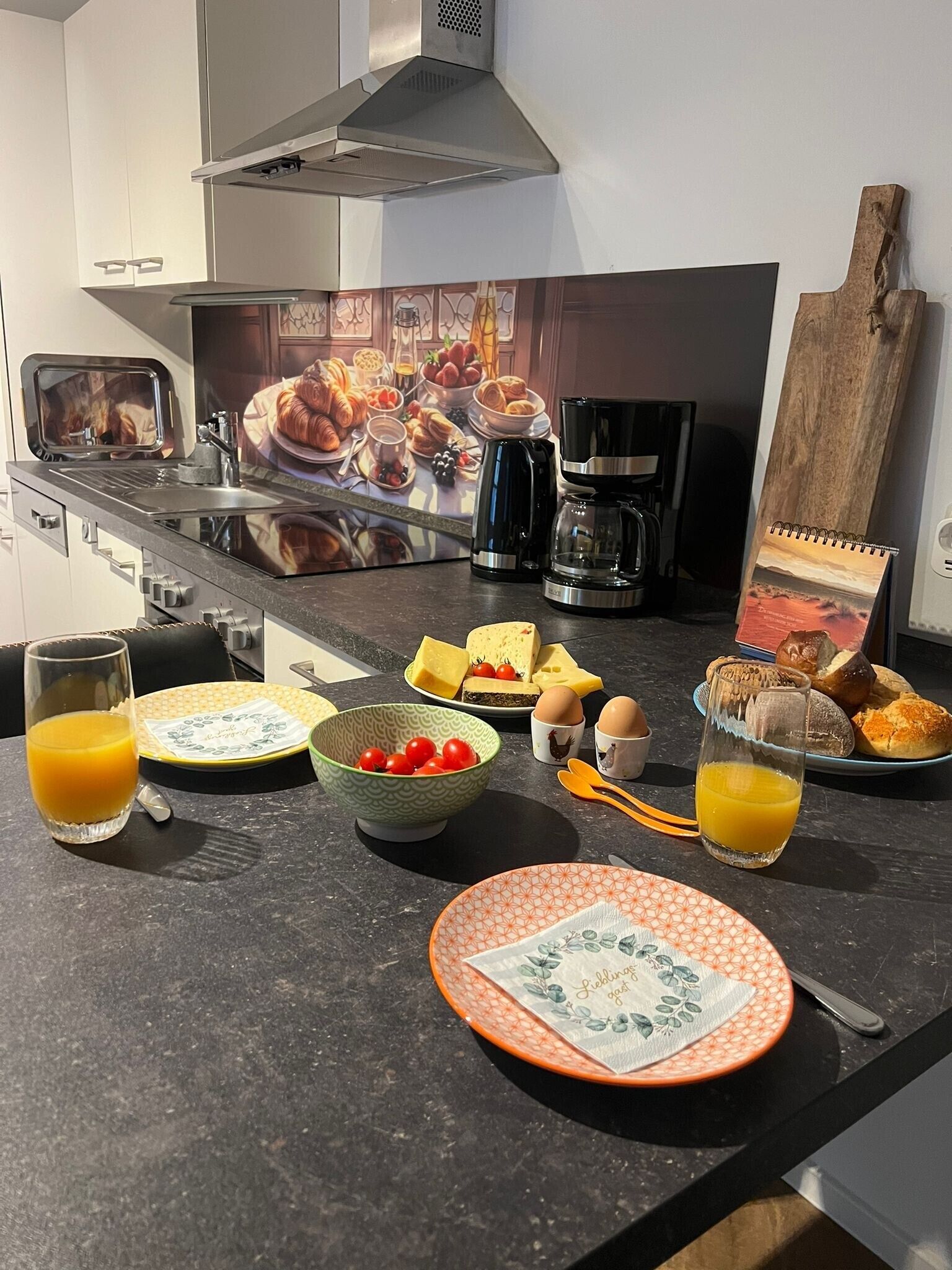 Kühlschrank, Ofen, Herdplatte, Geschirrspüler