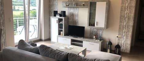 Tv och en stereo