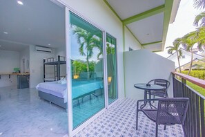 Family Double Room, Multiple Beds, Garden View | Terrace/patio - Karon Hotel  at 22 (Karon)