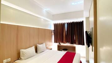 Kamar Superior, pemandangan kota | Brankas, meja kerja, setrika/meja setrika, dan Wi-Fi gratis