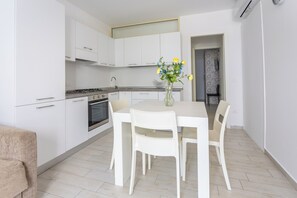 Apartment, 1 Bedroom, Patio | Private kitchen | Fridge, oven, stovetop, electric kettle - Condoluci (Tropea)