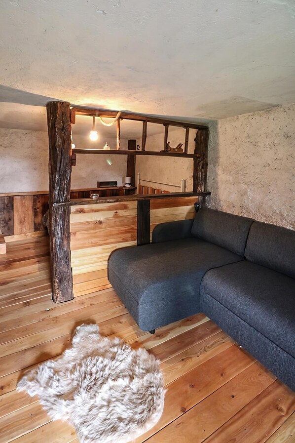 House, 1 Bedroom, Mountain View, Mountainside | Living area | TV - Cà Valchiusella (Alice Superiore)