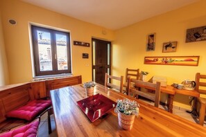 House, 1 Bedroom, Balcony | Dining room