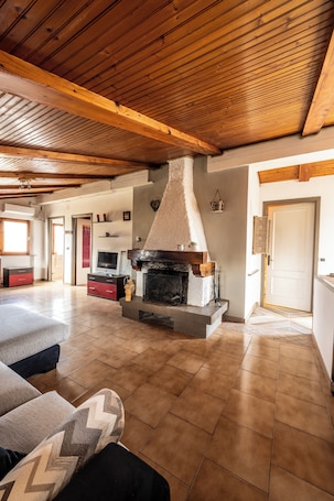 Apartment, 1 Bedroom, Balcony | Living area | Flat-screen TV