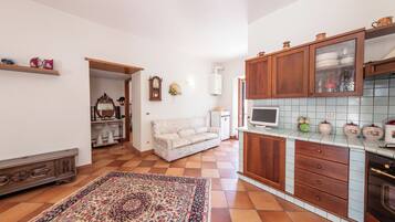 Apartment, 2 Schlafzimmer, Balkon | Wohnbereich | Flachbildfernseher