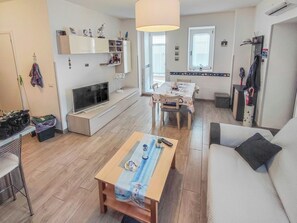 Apartment, 2 Bedrooms, Terrace | Living area | Flat-screen TV - Appartamento vicino al Centro Storico e al Mare (Agropoli)