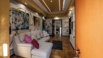 Apartment, 2 Bedrooms, Kitchen | Living area | TV