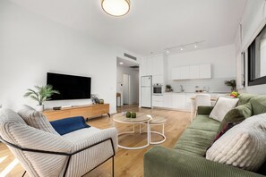 Apartment | Living area | TV - Sunny Chic in TLV Center by Sea N' Rent (Tel Aviv)