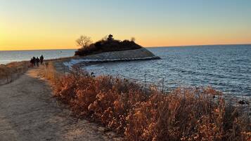 Sun loungers, beach towels