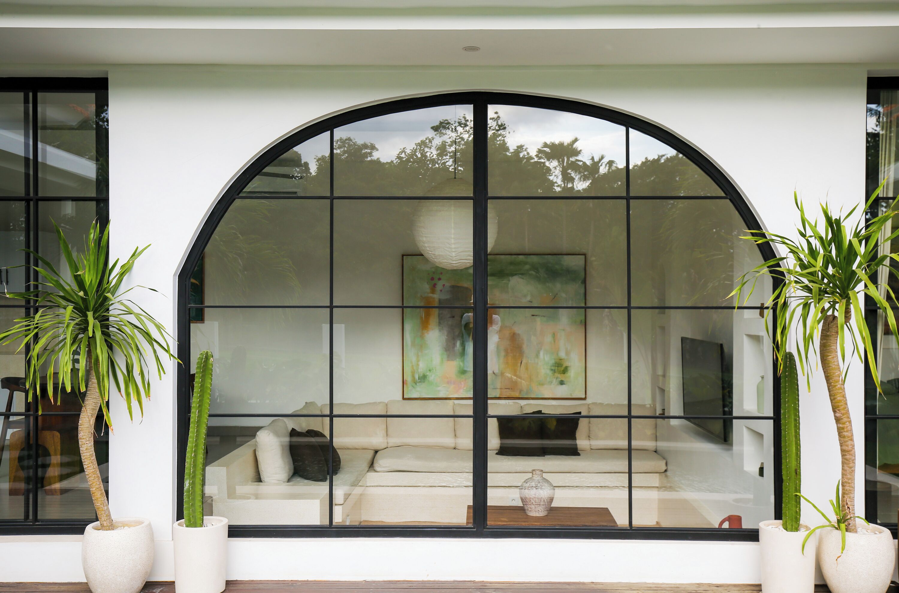 Villa Deluxe - 3 sovrum - privat pool | Vardagsrum | Platt-tv