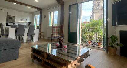 Bilbao with views of the Ría and San Antón church