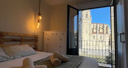 Bilbao with views of the Ría and San Antón church