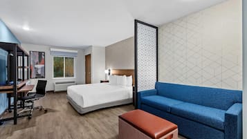 Habitación, 1 cama King size, con acceso para personas discapacitadas (Efficiency) | Escritorio, espacio para trabajar con laptop y ropa de cama