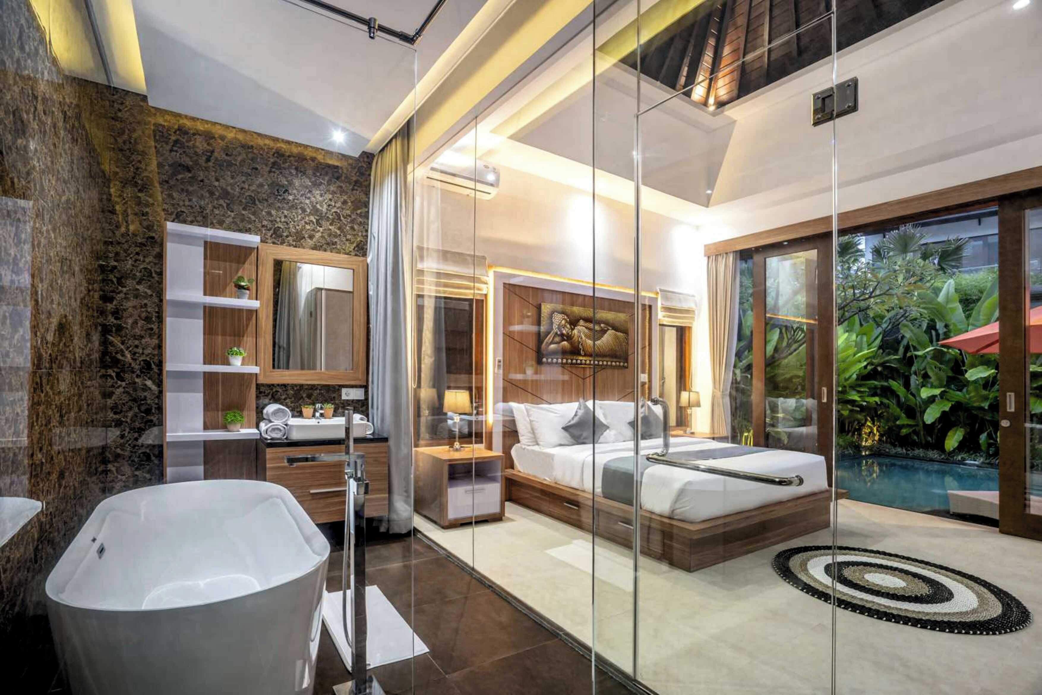 Deluxe Villa, 2 Bedrooms, Pool View | Desk, free WiFi