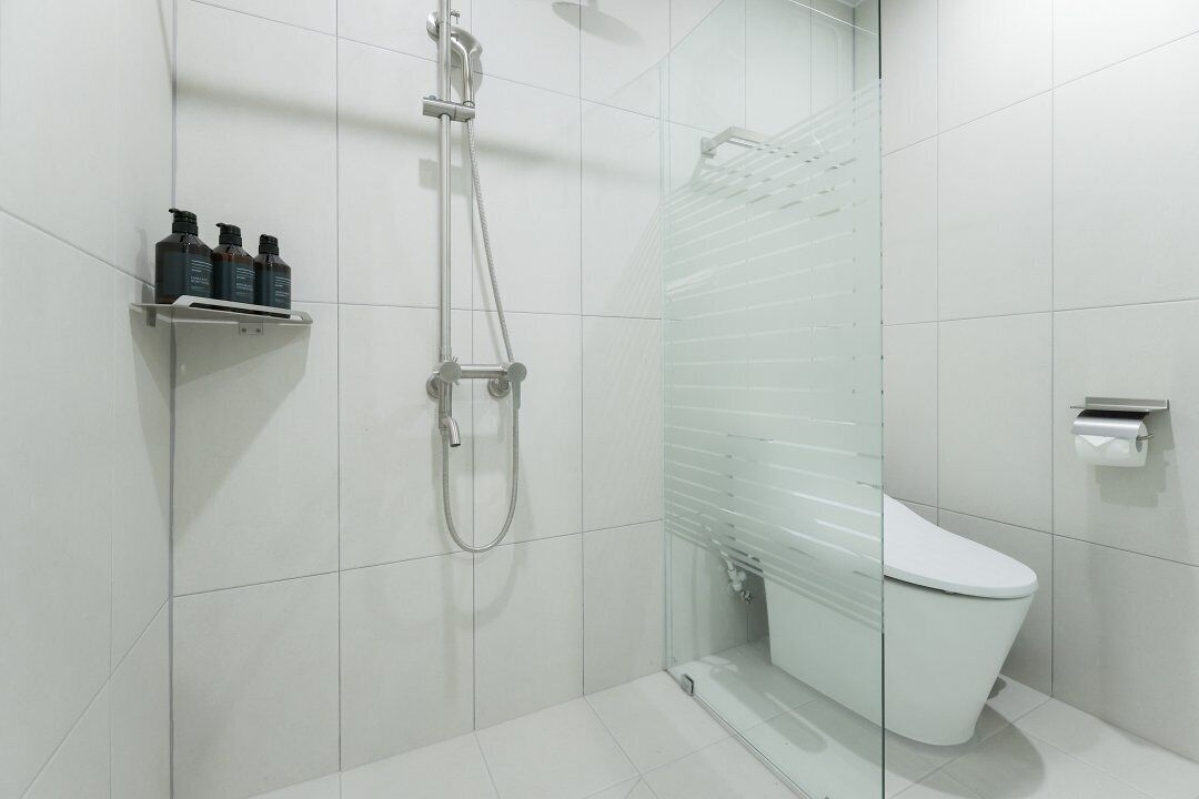 Hair dryer, bathrobes, towels, soap