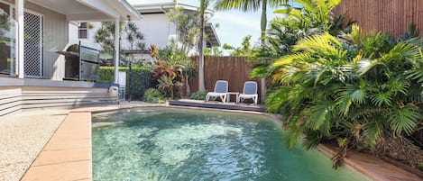 A heated pool