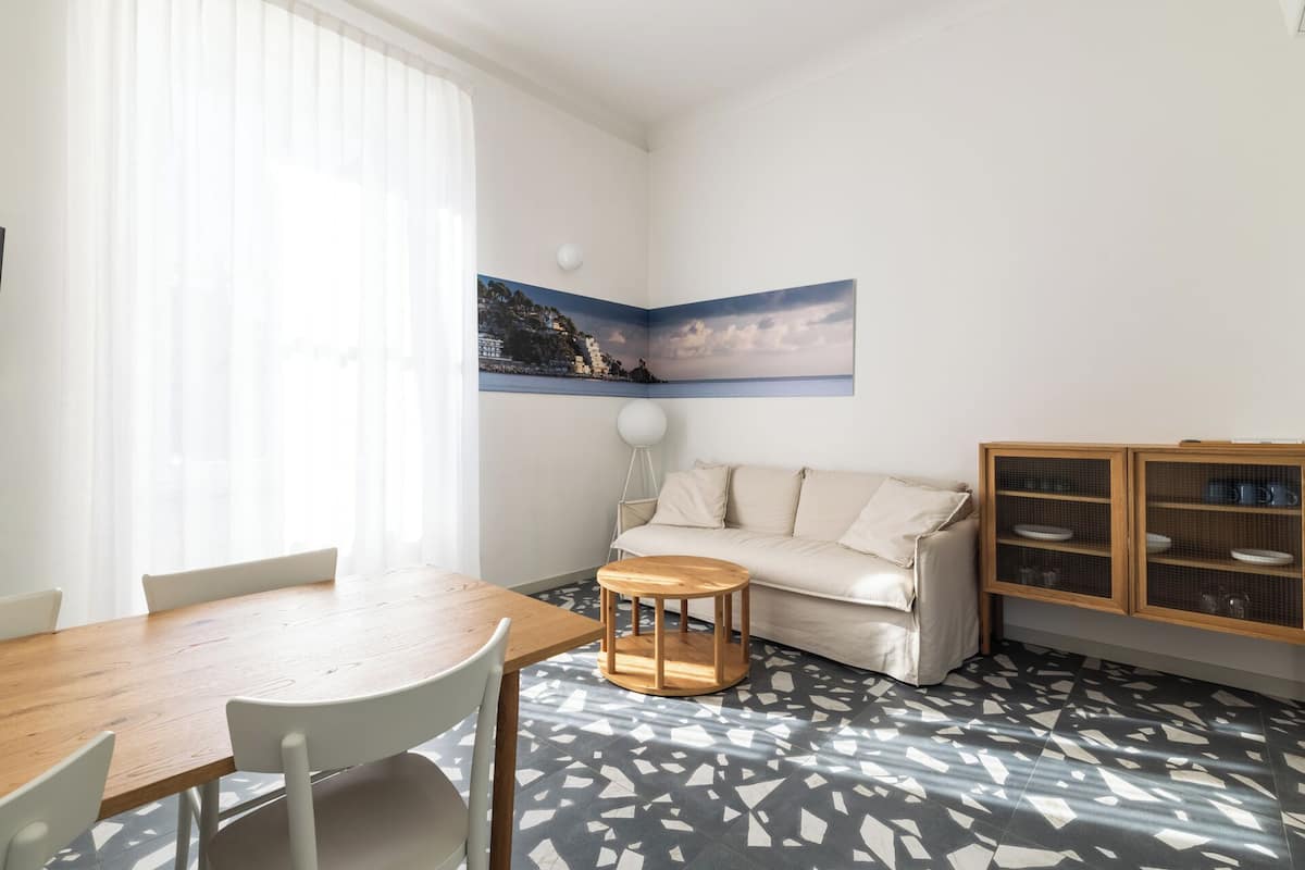 Apartment, Patio, Garden View | Living area | Smart TV