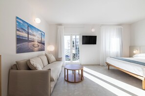 Exklusiv lägenhet - balkong - viss havsutsikt | Vardagsrum | Smart-tv