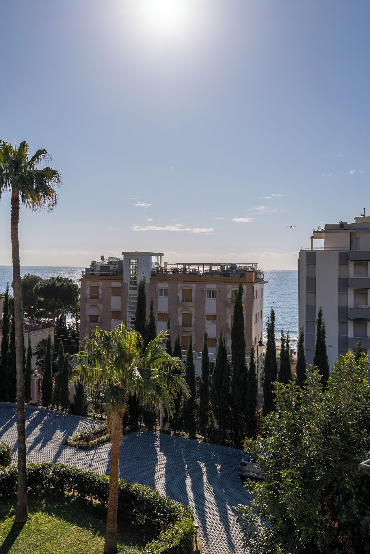 Studio – deluxe, balkong, delvis sjøutsikt | Utsikt fra rommet