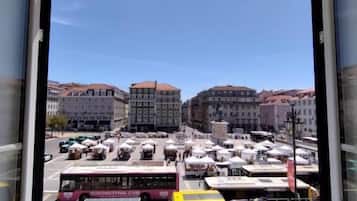 Vue sur la ville depuis lâhĂ©bergement