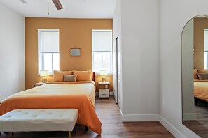 4 bedrooms, iron/ironing board, WiFi, bed sheets