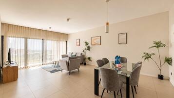 Three-Bedroom Apartment | Living area