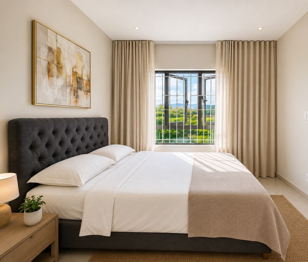 Two-Bedroom Apartment | Soundproofing, free WiFi, bed sheets