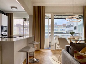 Luxury Apartment, Balcony | 1 bedroom - Borg Housing City Central (Pori)