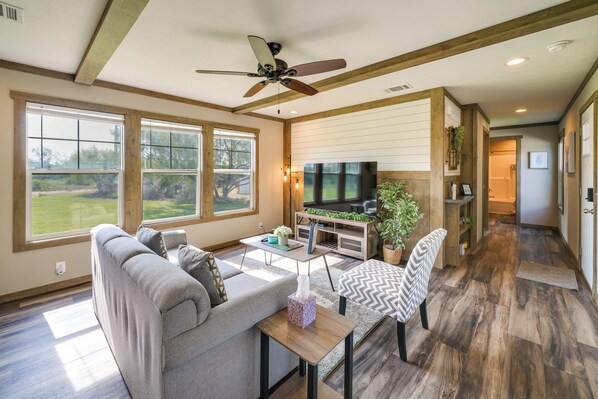 House (3 Bedrooms) | Front of property - Pet-friendly Hill Country Hideaway w/ Deck (D'Hanis)