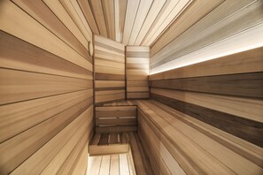 Sauna - Luxury New Remodel Home by InvitedHome | Hot Tub, Pool Table, Office, Gym (Edwards)