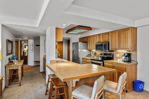 Fridge, microwave, oven, stovetop - Ski-In/Ski-Out 2-Bdrm at Torian Plum! (Steamboat Springs)