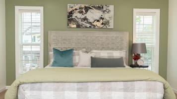 4 bedrooms, iron/ironing board, travel crib, WiFi