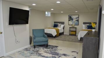2 bedrooms, desk, iron/ironing board, free WiFi