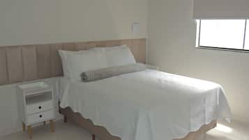 Roupas de cama antialérgicas, Wi-Fi de cortesia, roupa de cama