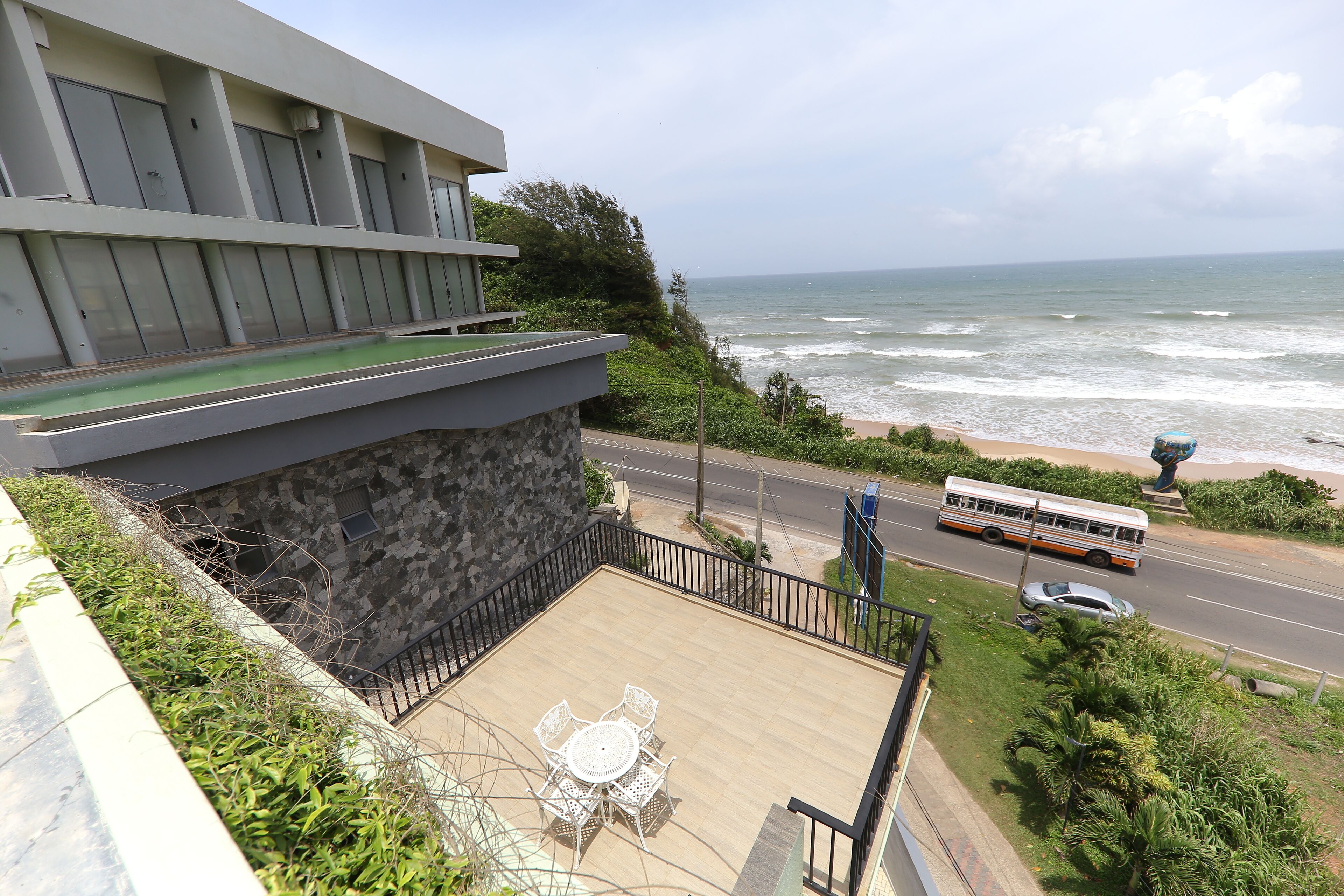 Breakfast served, sea views 