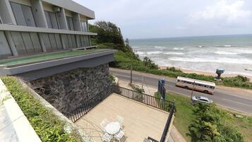 Breakfast served, sea views