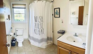 Towels, soap, toilet paper