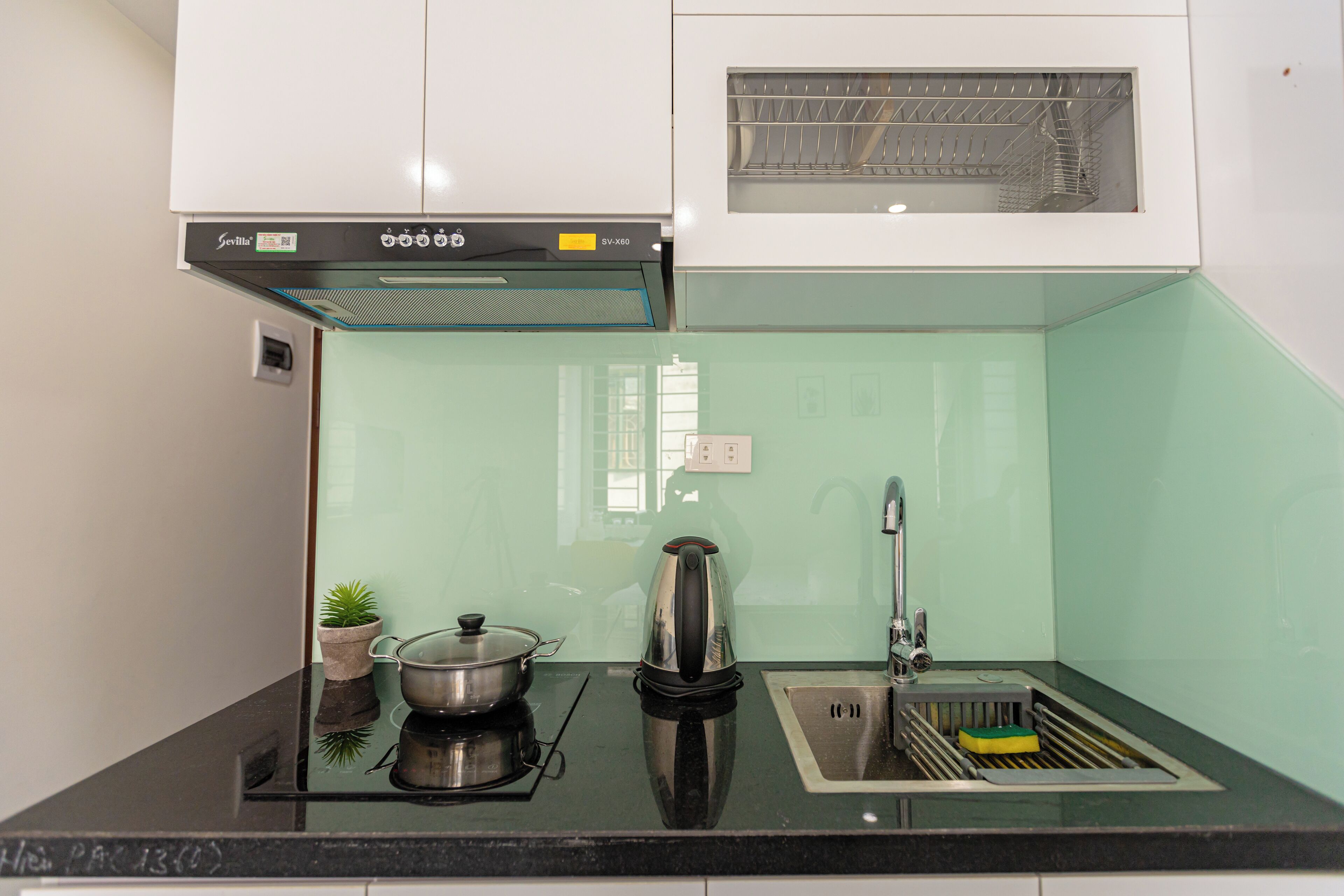 Studio Deluxe | Bếp riêng | Dụng cụ pha cà phê/trà, ấm điện, khăn giấy 