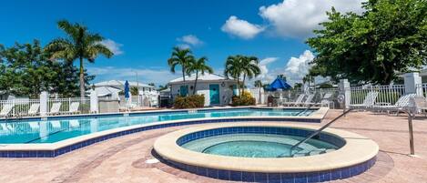 A heated pool