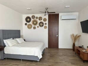 1 dormitorio, caja fuerte, tabla de planchar con plancha y wifi gratis