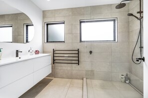 Shower, hair dryer